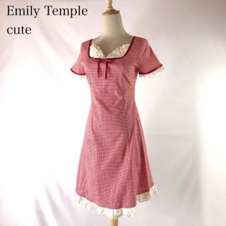 エミリーテンプルキュート(Emily Temple cute)の♪美品♪ Emily Temple cute ギンガムチェック ワンピース(ひざ丈ワンピース)