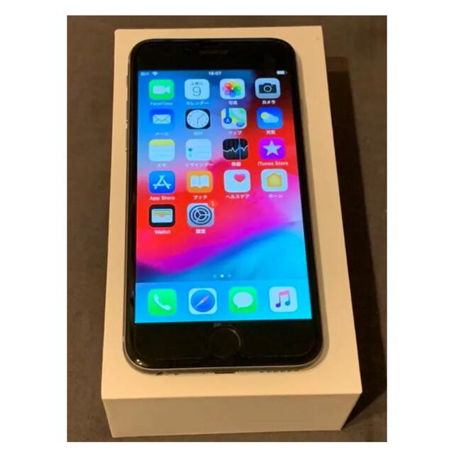 iPhone(アイフォーン)のiPhone6 Space Gray 64GB au【中古品・一部接触不良】 スマホ/家電/カメラのスマートフォン/携帯電話(スマートフォン本体)の商品写真