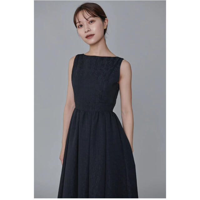 LOr Jacquard Black Dress