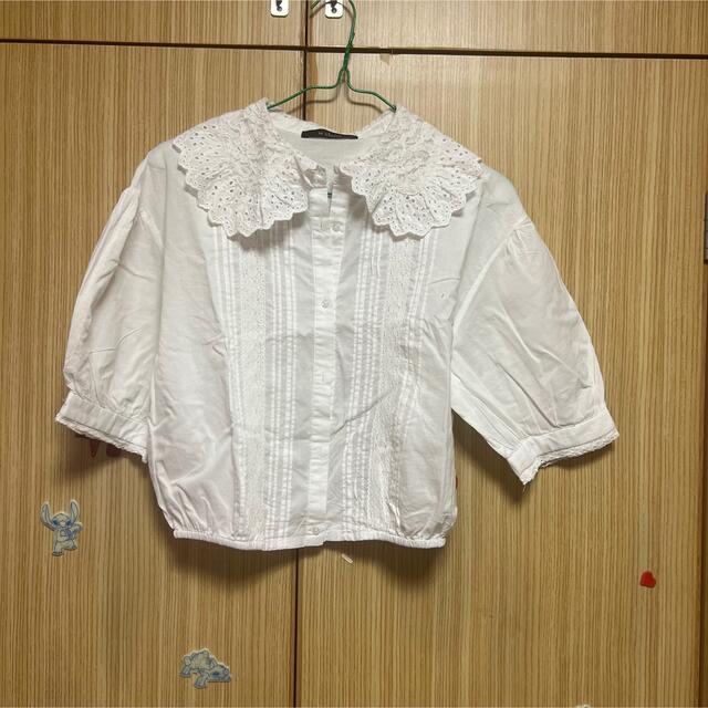 w closet(ダブルクローゼット)のレース　ブラウス レディースのトップス(シャツ/ブラウス(半袖/袖なし))の商品写真