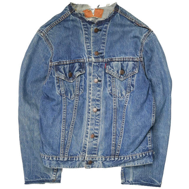 リーバイス Levi's 501 使用のリメイクデニムジャケット レア - G