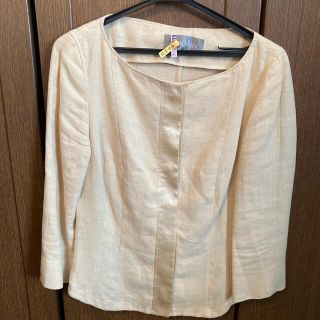 マックスマーラ(Max Mara)の【断捨離中！】Max Mara 麻のジャケット(ノーカラージャケット)