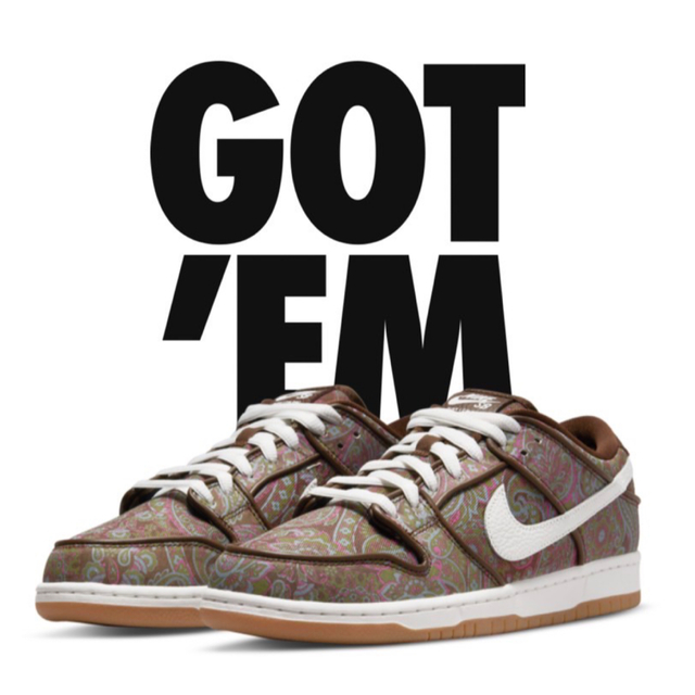 NIKE(ナイキ)のNike SB Dunk Low PRM "Brown Paisley" メンズの靴/シューズ(スニーカー)の商品写真