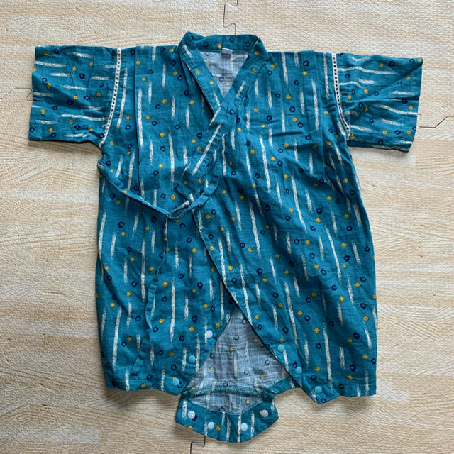 甚平　男の子　80 ロンパース キッズ/ベビー/マタニティのベビー服(~85cm)(甚平/浴衣)の商品写真