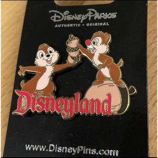 チップアンドデール(チップ&デール)のDisney land チップとデール　ロゴ　ピンバッジ(バッジ/ピンバッジ)