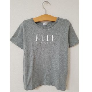 エルプラネット(ELLE PLANETE)のELLE PLANET エル ロゴ Tシャツ グレー 130(Tシャツ/カットソー)