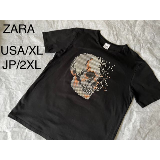 ZARA(ザラ)のZARA ザラ　Tシャツ　スカル　ドクロ　 メンズのトップス(Tシャツ/カットソー(半袖/袖なし))の商品写真