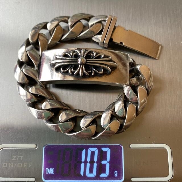 クロムハーツ ブレスレット シルバー 約24cm 103g | www.jarussi.com.br