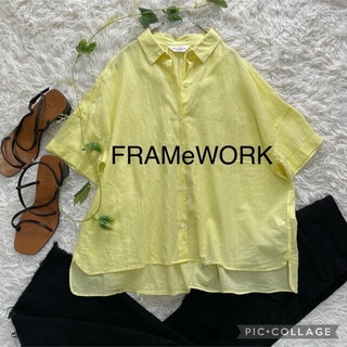 フレームワーク(FRAMeWORK)のFRAMeWORK シャンブレーボイル ハーフスリーブシャツ(シャツ/ブラウス(半袖/袖なし))