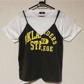 ロデオクラウンズ(RODEO CROWNS)のロデオクラウンズ 重ね着トップス(Tシャツ(半袖/袖なし))