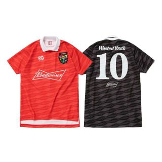 ヒューマンメイド(HUMAN MADE)のWYxBW SOCCER GAME SHIRT black XL(ウェア)