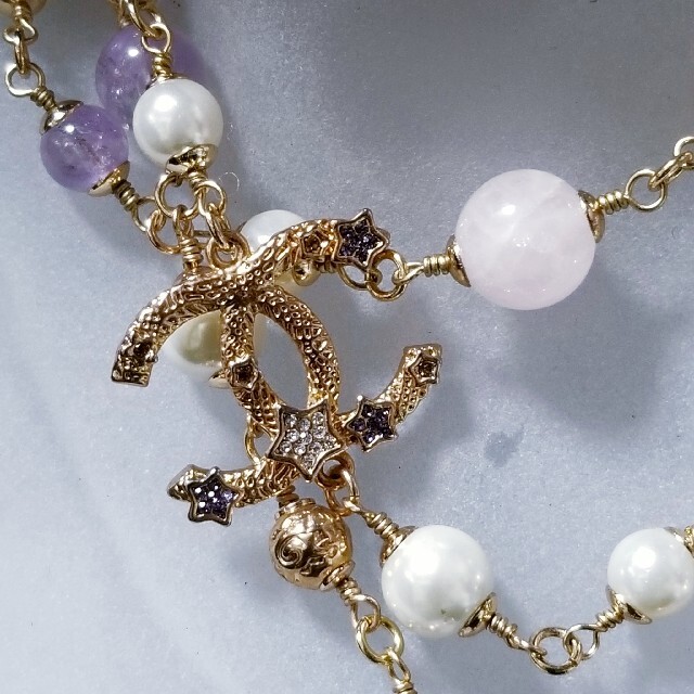 CHANEL CoCoCoCoマーク ロングネックレスカラーストーン | www.jarussi