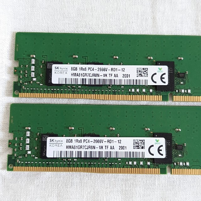 RDIMM 16GB(8GB×2) DDR4