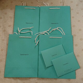 Tiffany ショップ袋 シルバークロス カードセット