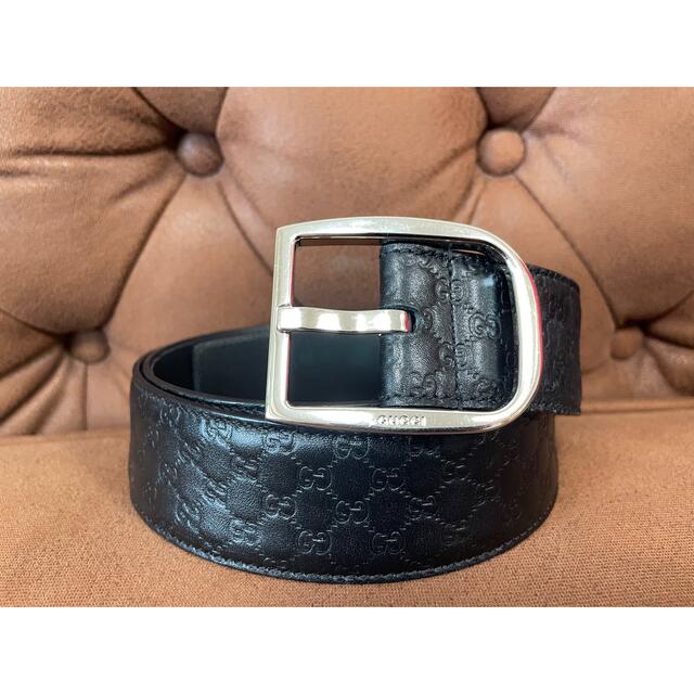 Gucci グッチ レザーベルト 黒 ブラック 正規品-