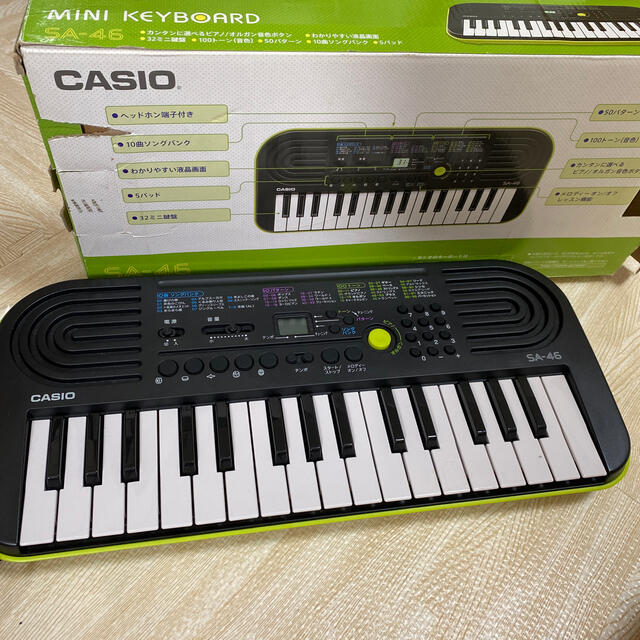 CASIO(カシオ)のCASIO カシオ　ミニキーボード　SA-46 楽器の鍵盤楽器(キーボード/シンセサイザー)の商品写真