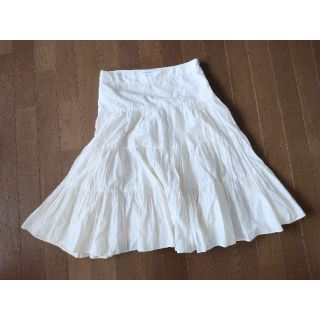 ザラ(ZARA)のZARA　シルク＆コットン　スカート　美品(ロングスカート)