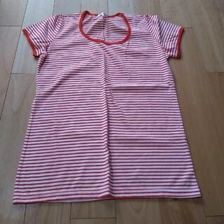 ハニーズ(HONEYS)の赤ボーダー半袖シャツ(Tシャツ(半袖/袖なし))