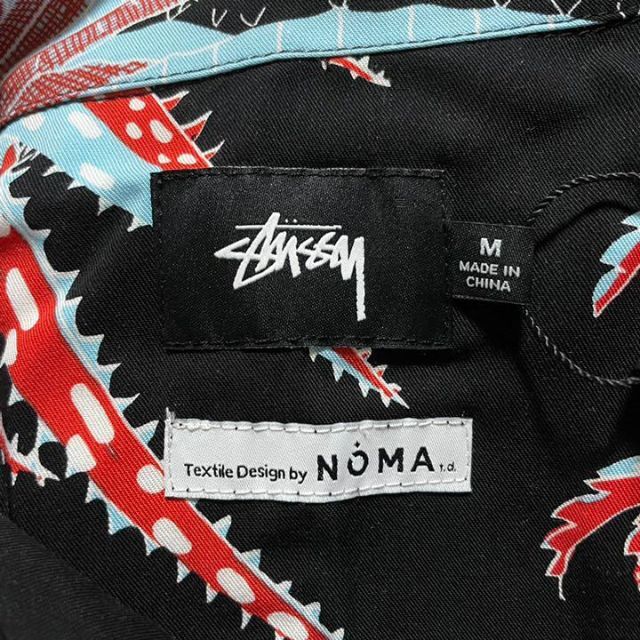 【未使用】 STUSSY ステューシー アロハ シャツ NOMA コラボ M 黒 7