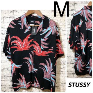 【未使用】 STUSSY ステューシー アロハ シャツ NOMA コラボ M 黒