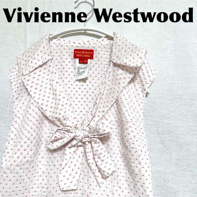 Vivienne Westwood(ヴィヴィアンウエストウッド)のイタリア製★ヴィヴィアンウエストウッド ドット柄チュニック ショートスリーブ レディースのトップス(Tシャツ(半袖/袖なし))の商品写真