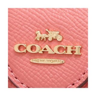 コーチ(COACH)の新品COACH【コーチ】二つ折りミディアム財布（タフィピンク）(財布)