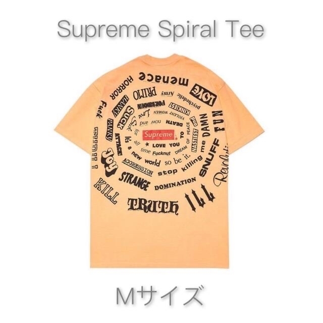 【M】Supreme Spiral Tee "Peach"