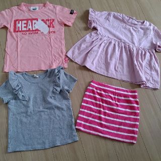 値下げしました！キッズ服女の子用　セット　130(Tシャツ/カットソー)