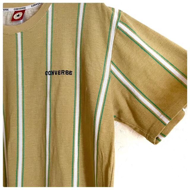 CONVERSE(コンバース)のメンズconverse All STARボーダーTシャツ キャメル LL メンズのトップス(Tシャツ/カットソー(半袖/袖なし))の商品写真