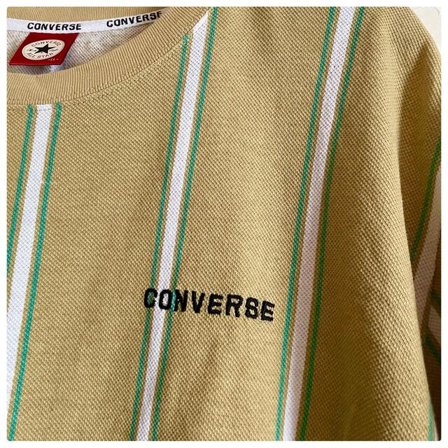 CONVERSE(コンバース)のメンズconverse All STARボーダーTシャツ キャメル LL メンズのトップス(Tシャツ/カットソー(半袖/袖なし))の商品写真