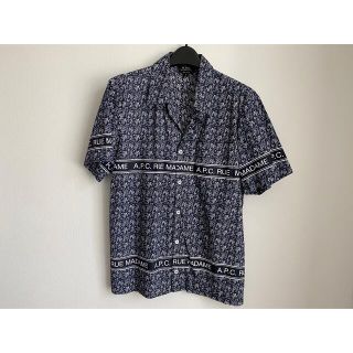 アーペーセー(A.P.C)のA.P.C. ペイズリーネイビーハーフスリーブシャツ美品メンズAPCアペセ(シャツ)