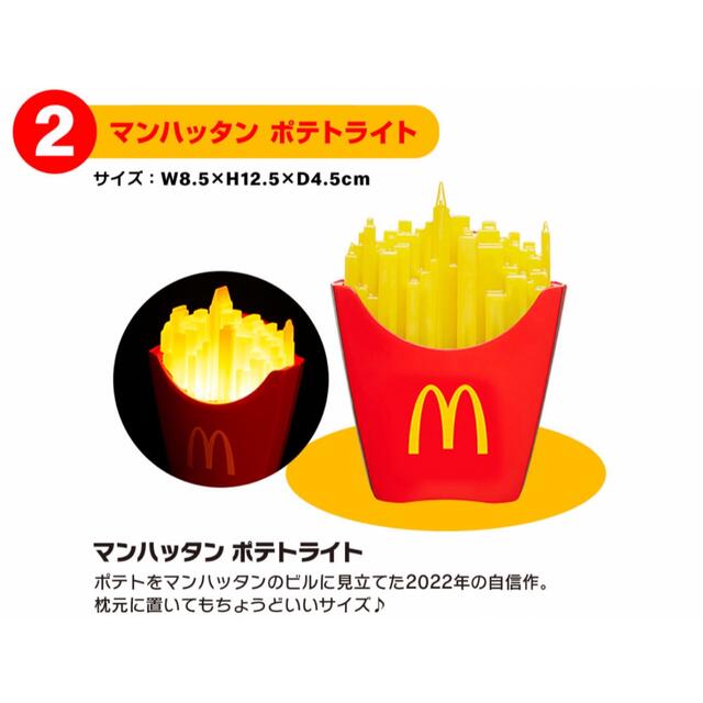 Manhattan Portage(マンハッタンポーテージ)のマクドナルド 福袋 2022 マンハッタンポテトライト マック エンタメ/ホビーのコレクション(その他)の商品写真