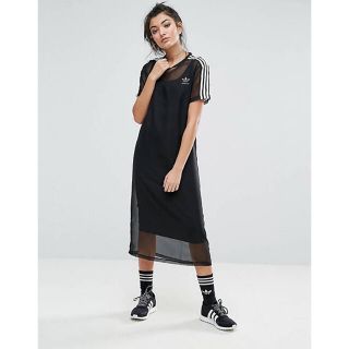 アディダス(adidas)のAdidas シアーワンピース(ロングワンピース/マキシワンピース)