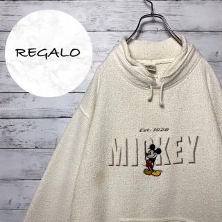 ディズニー(Disney)の【希少デザイン】90sディズニー　ミッキー刺繍ロゴ　モックネック スウェット(スウェット)