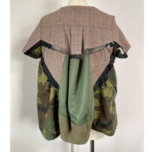 に初値下げ! sacai kaws 迷彩 シースルー ブルゾン size1