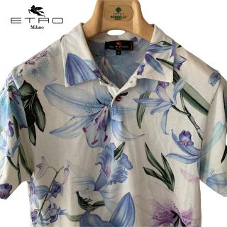 ETRO エトロ 花柄 ポロシャツ 半袖