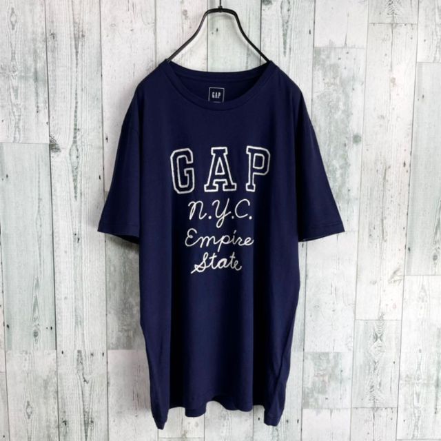 90's GAP ギャップ  手縫いニューヨーク刺繍　ビッグロゴTシャツ 1