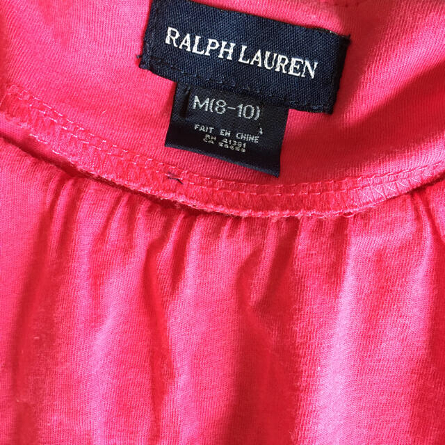 Ralph Lauren(ラルフローレン)のワンピース　ラルフローレン　M(8-10) S(7) ホワイト　ピンク キッズ/ベビー/マタニティのキッズ服女の子用(90cm~)(ワンピース)の商品写真