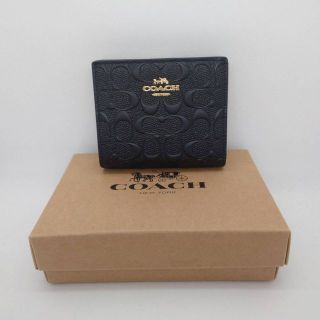 コーチ(COACH)の新品　COACH 二つ折り財布　FC7353 シグネチャー アウトレット品(財布)