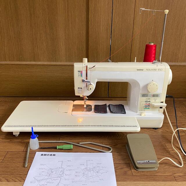 ブラザー職業用ミシン ヌーベル450 ワイドテーブル付き-