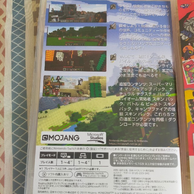 Nintendo Switch(ニンテンドースイッチ)のMinecraft　SUPER BOMBERMAN R エンタメ/ホビーのゲームソフト/ゲーム機本体(家庭用ゲームソフト)の商品写真