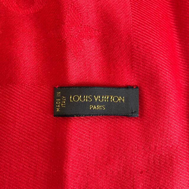 LOUIS VUITTON(ルイヴィトン)のLOUIS VUITTON 大判ストール　赤 レディースのファッション小物(ストール/パシュミナ)の商品写真