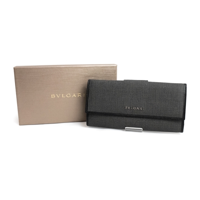 87%OFF!】 BVLGARI ウィークエンド Wホック 長財布 グレー kids-nurie.com