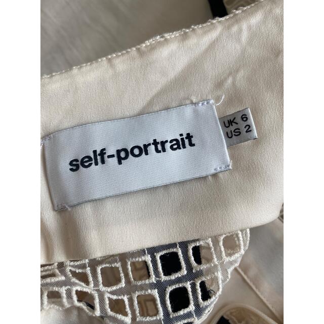 SELF PORTRAIT(セルフポートレイト)のself portrait レースワンピース　6 直営店購入　CHANEL レディースのワンピース(ひざ丈ワンピース)の商品写真