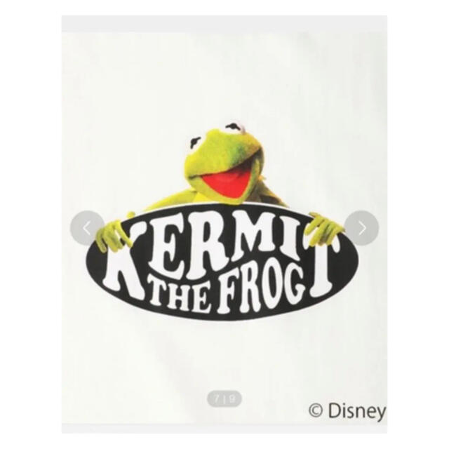 X-girl(エックスガール)のエックスガール KERMIT THE FROG/RINGER S/S TEE レディースのトップス(Tシャツ(半袖/袖なし))の商品写真