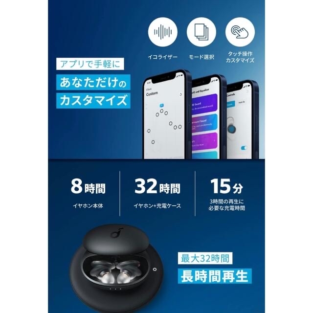 新品未使用 Anker Soundcore Liberty 3 Pro 黒