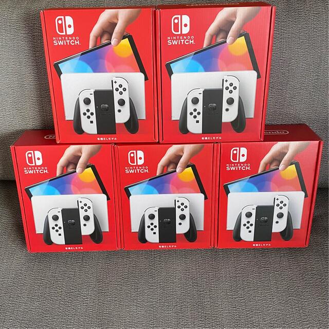 新品 Nintendo Switch 本体 有機EL ホワイト5台