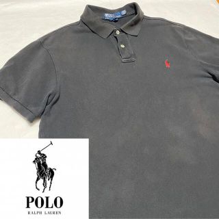 ポロラルフローレン(POLO RALPH LAUREN)の90s 古着 ポロ ラルフローレン 刺繍ロゴ ビッグシルエット ゆるだぼ(ポロシャツ)