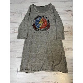 ヒステリックグラマー(HYSTERIC GLAMOUR)の値下げヒステリックグラマー　ロックンロールベア　スエットワンピース(ミニワンピース)