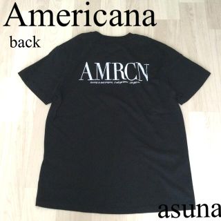 アメリカーナ(AMERICANA)の美品　Americana フリークスストア　AMRCN 天竺ロゴTシャツ(Tシャツ(半袖/袖なし))